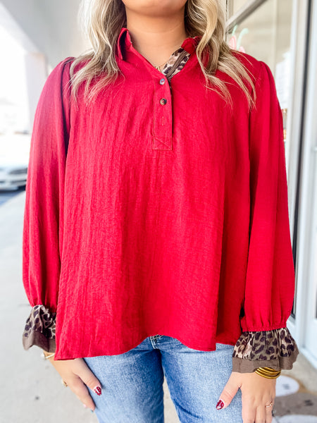 Wild Ember Blouse