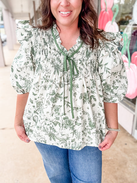 Woodland Whimsy Peasant Top