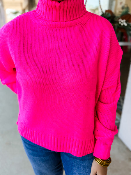 Fuchsia Glow Sweater