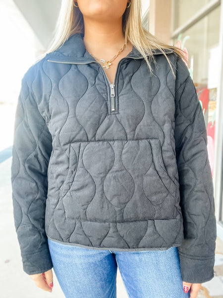 Quilted Cloud Half Zip