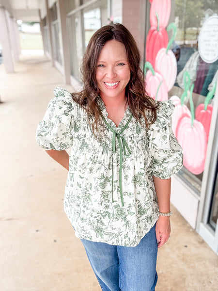 Woodland Whimsy Peasant Top