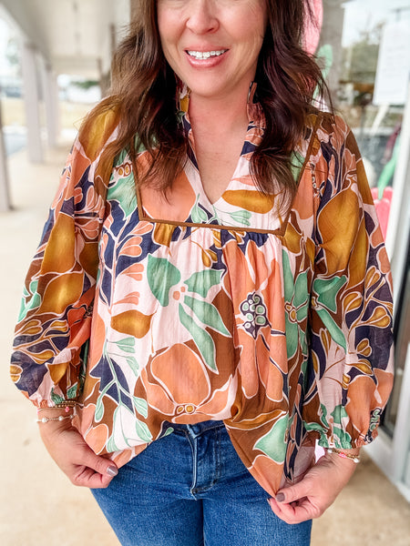 Sunset Petals Top