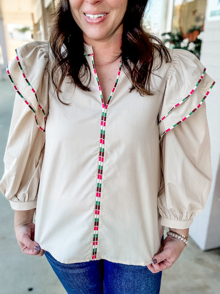 Desert Rose Flutter Top