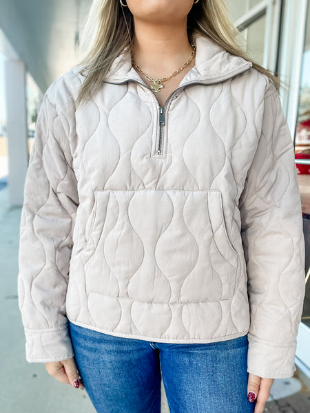 Oatmeal Cloud Half Zip