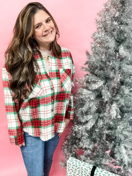 Holiday Flannel Shacket