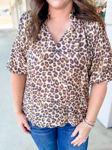 Wild Streak Leopard Top