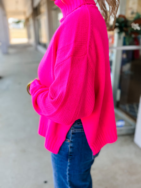 Fuchsia Glow Sweater