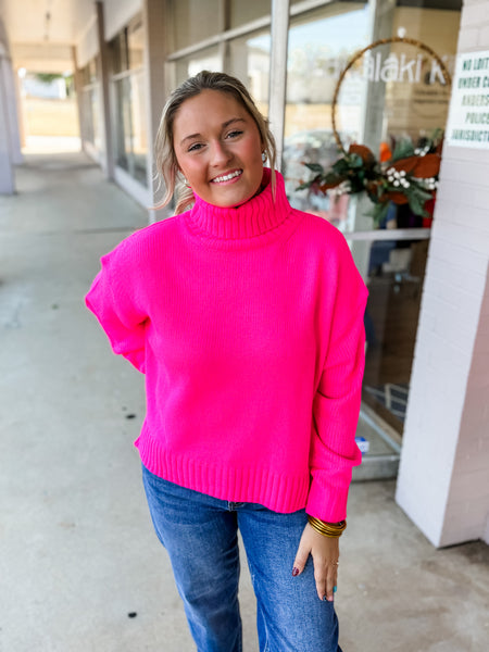 Fuchsia Glow Sweater