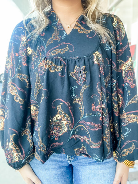 Midnight Garden Blouse