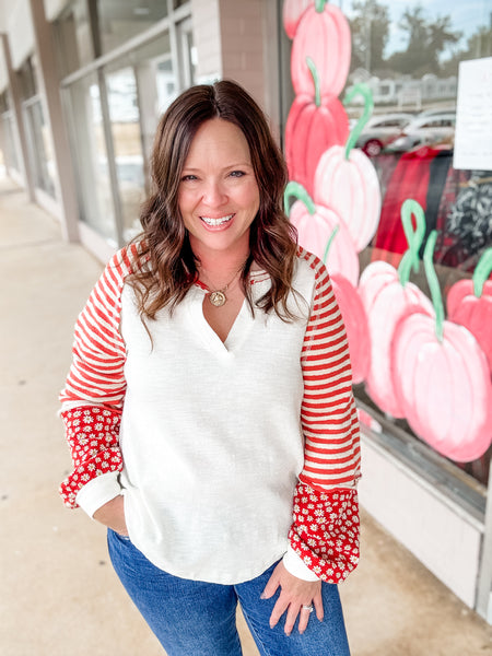 Candy Stripe Cozy Pullover