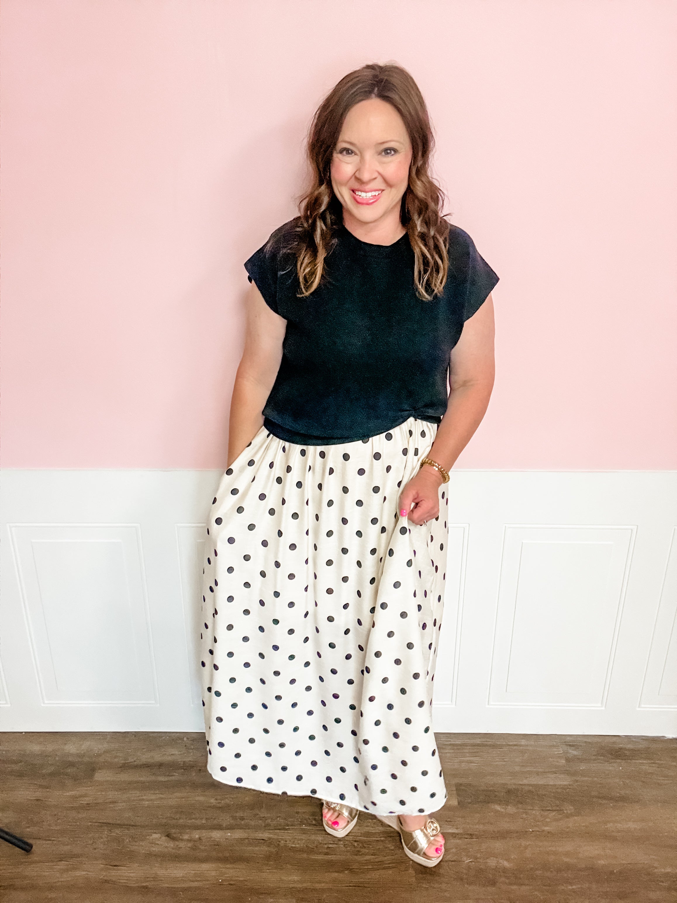 Classic Charm Polka Dot Dress – Just a Small Town Girl
