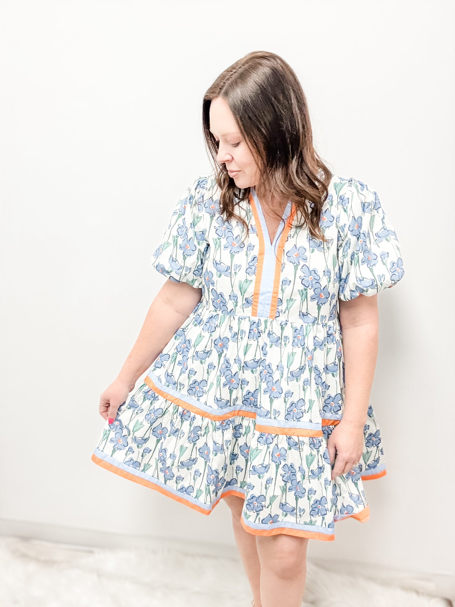 Blue Floral Dress