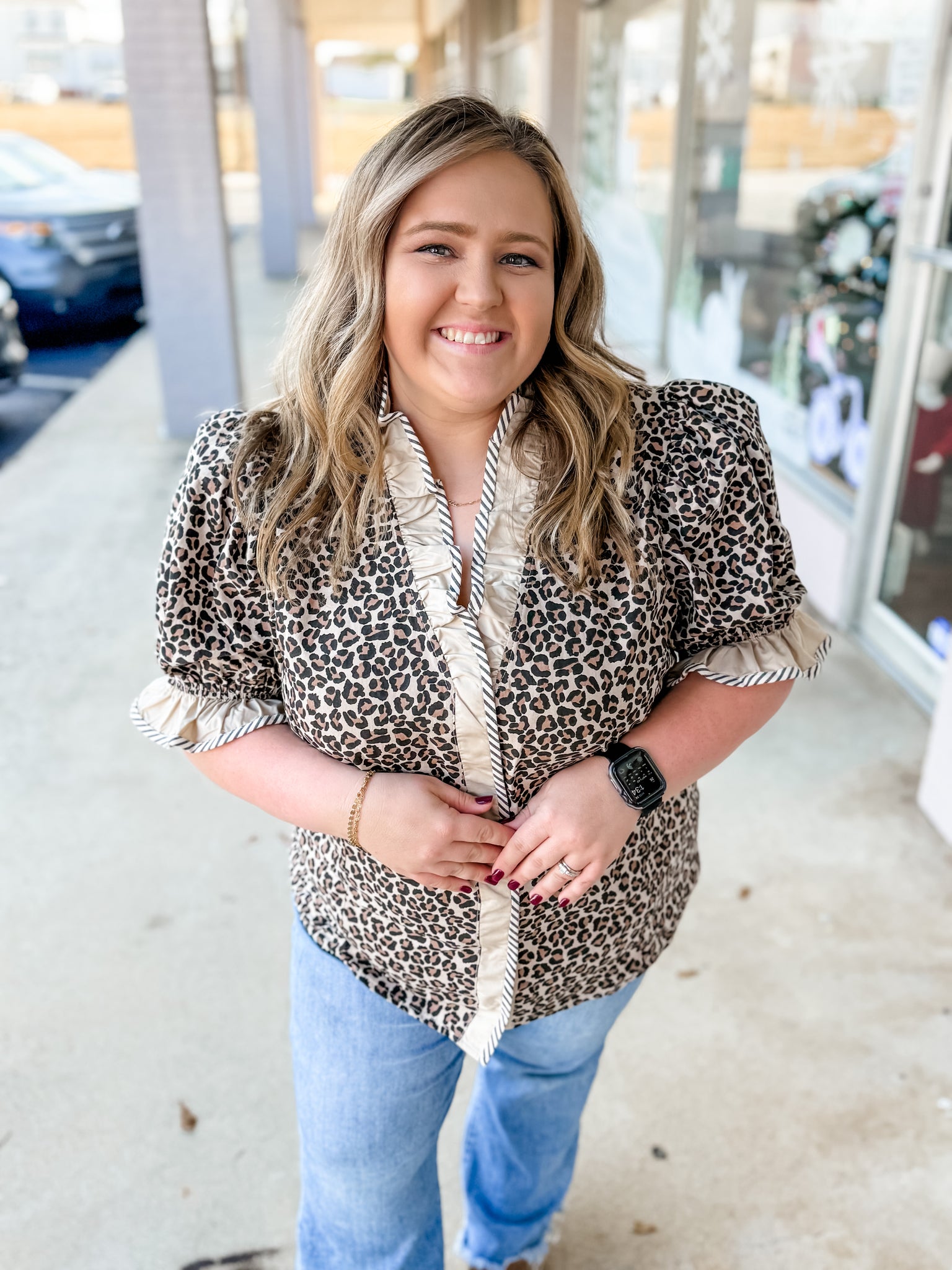 Wild Ruffle Charm Kimono: Plus