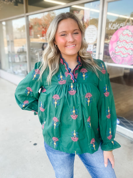Woodland Whimsy Blouse: Plus