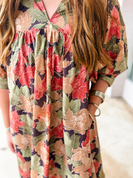 Autumn Floral Dress