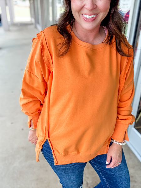Orange Sweatshirt