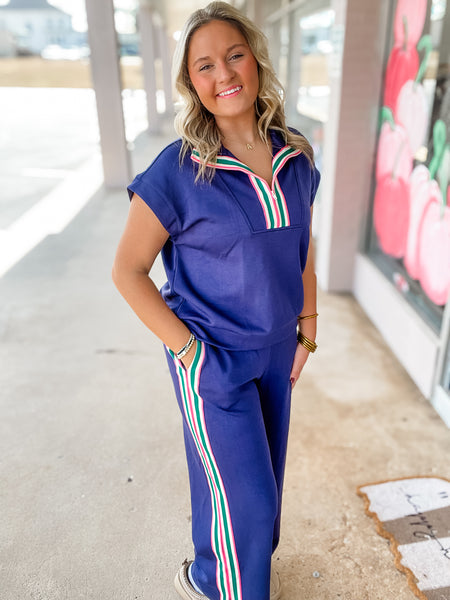 Sporty Stripe Lounge Set