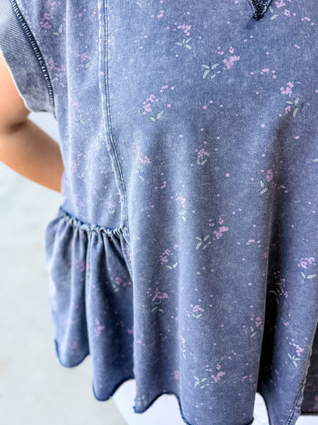 Midnight Meadow Peplum Top