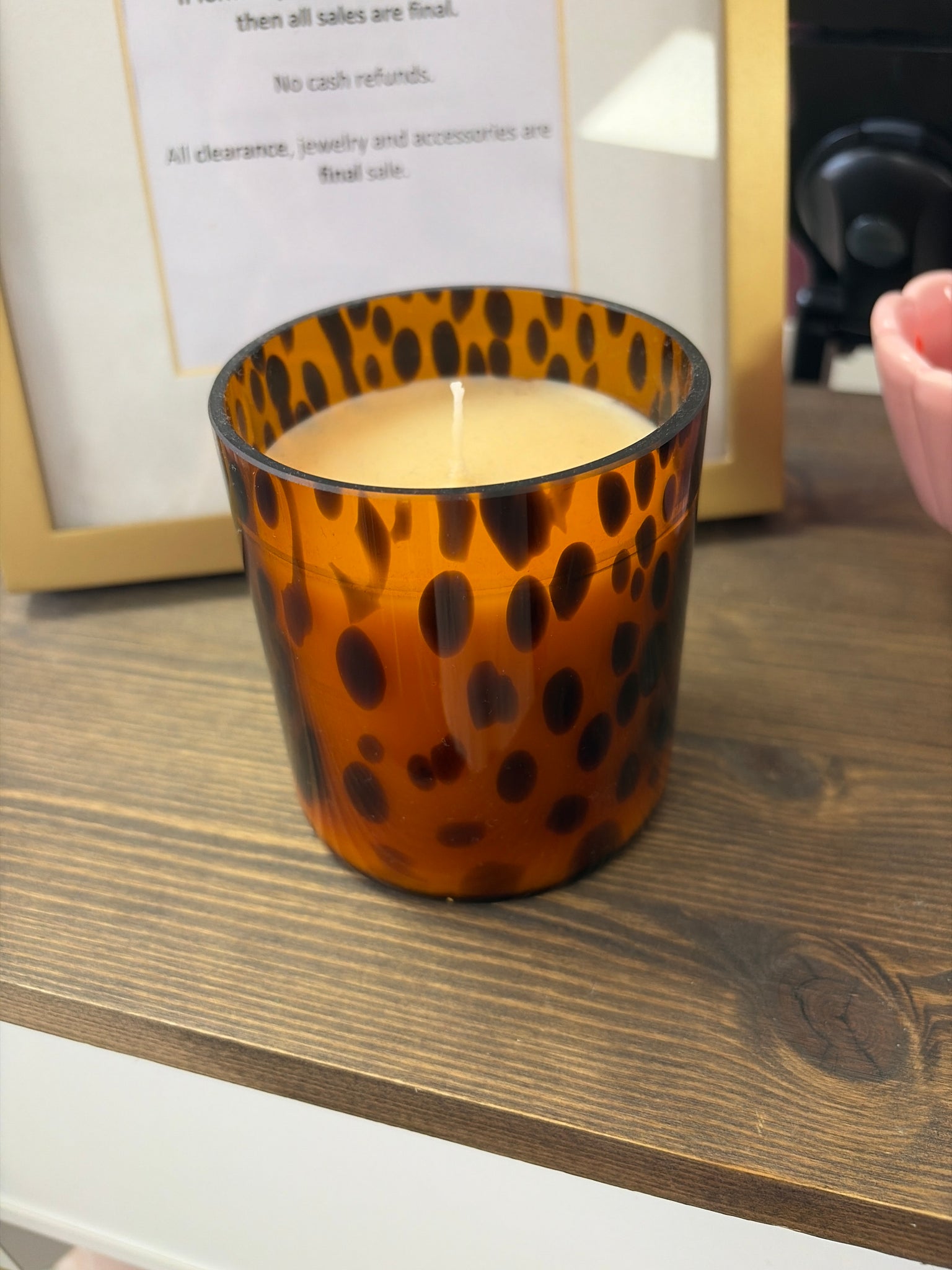 Leopard Candle:  Sweet Grace