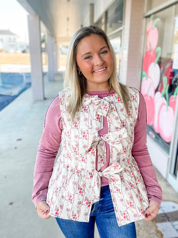 Rosewood Haven Quilted Vest