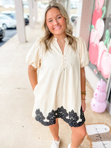 Ivory Midnight Bloom Dress