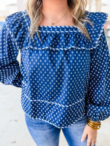 Sweet Southern Bandana Blouse