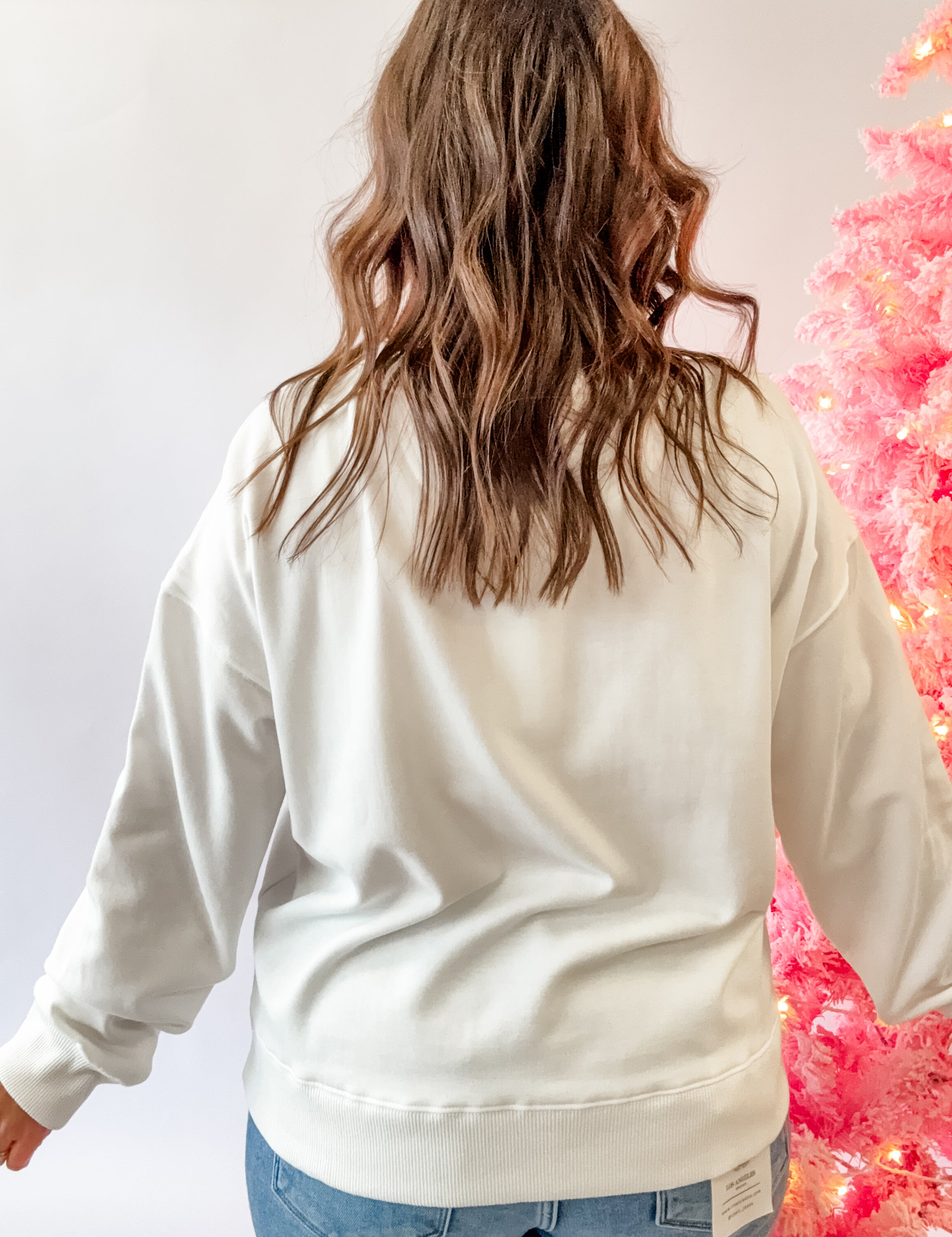 Holly Jolly Embroidered Sweatshirt