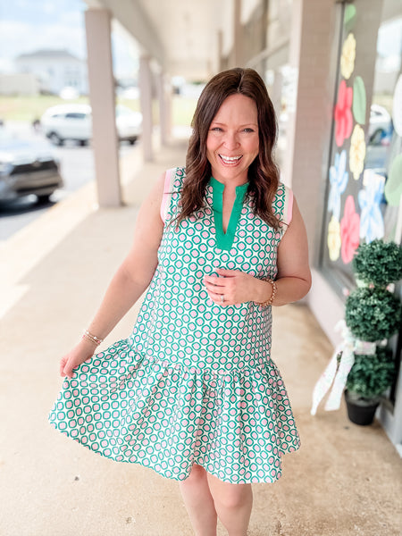 Green Diamond Athletic Dress