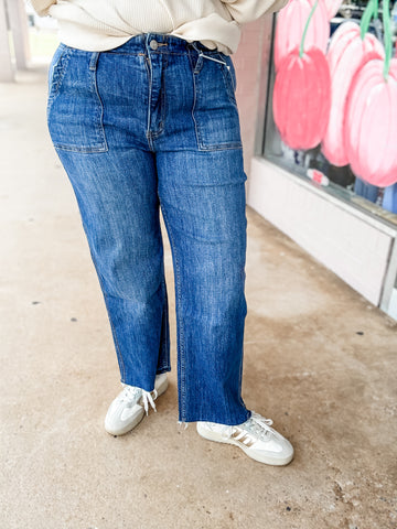 Lovervet Utility Crop Straight Jeans