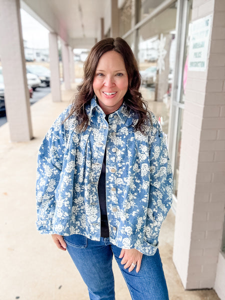 Bluebell Bloom Denim Jacket