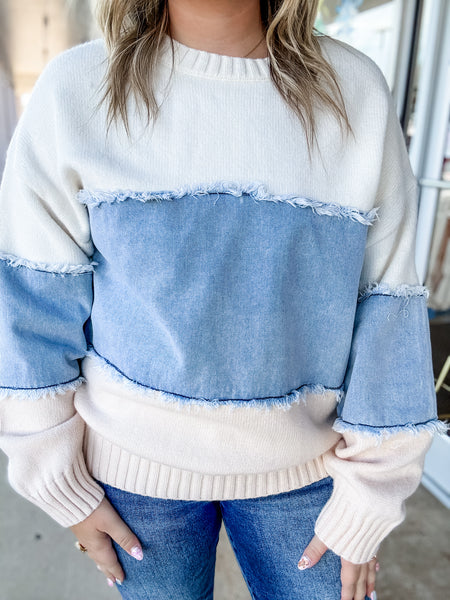 Cozy Horizon Colorblock Sweater