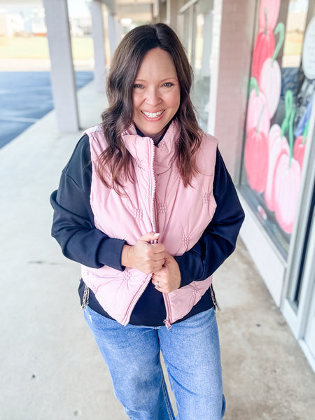Blush & Cozy Vest