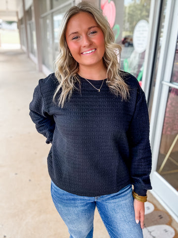 Cozy Grid Pullover