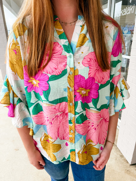 Tropical Flower Top