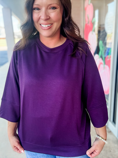 Plum Everyday Ease Top