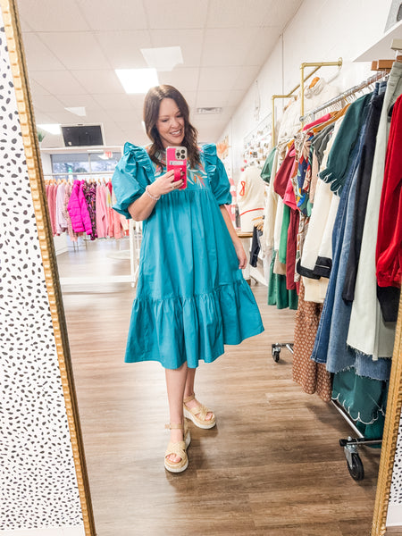 Ocean Teal Dress