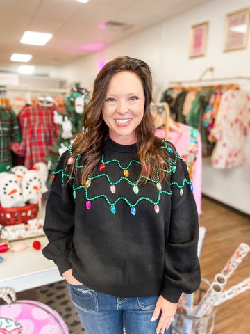 Christmas Light Sweater: Queen of Sparkles