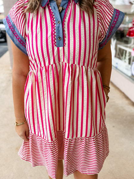 Berry Lane Collared Dress