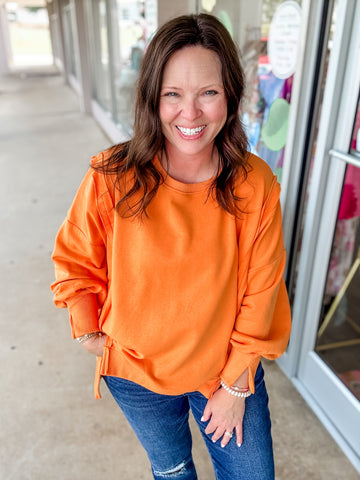Orange Sweatshirt