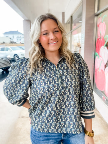 Willow Breeze Zip Pullover