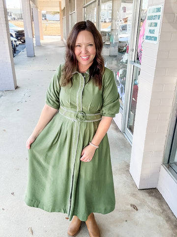 Forest Lane Collared Dress