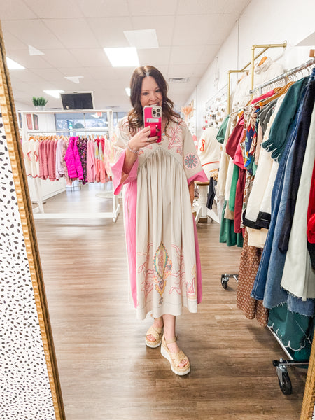 Pink Aztec Dress