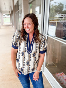 Indigo Madison Blouse