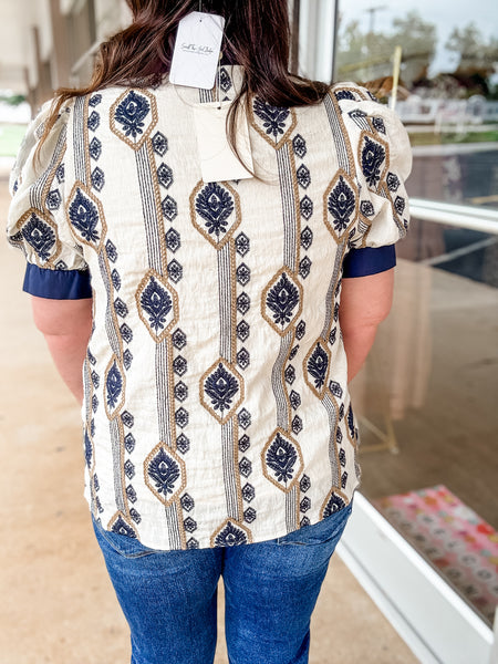 Indigo Madison Blouse