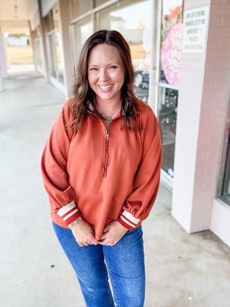 Pumpkin Lane Half Zip Pullover
