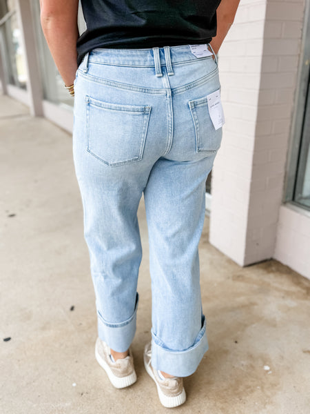 Cuffed High Rise Jean