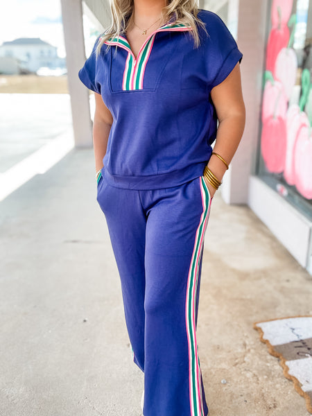 Sporty Stripe Lounge Set