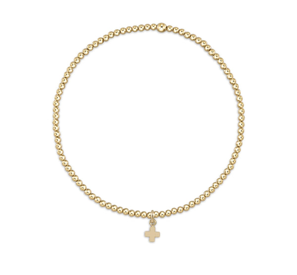 Enewton Classic Gold 2mm Small Cross Charm
