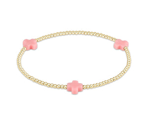 Enewton 2mm Signature Cross Bracelet: Pink