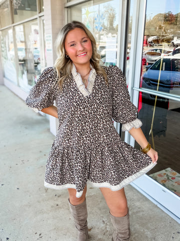 Wild Charm Ruffle Dress